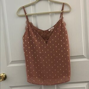 Blu Pepper Copper Colored Sleeveless Camisole Top